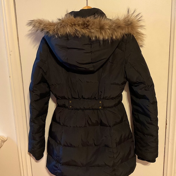 MANGO Black winter coat - Picture 1 of 5